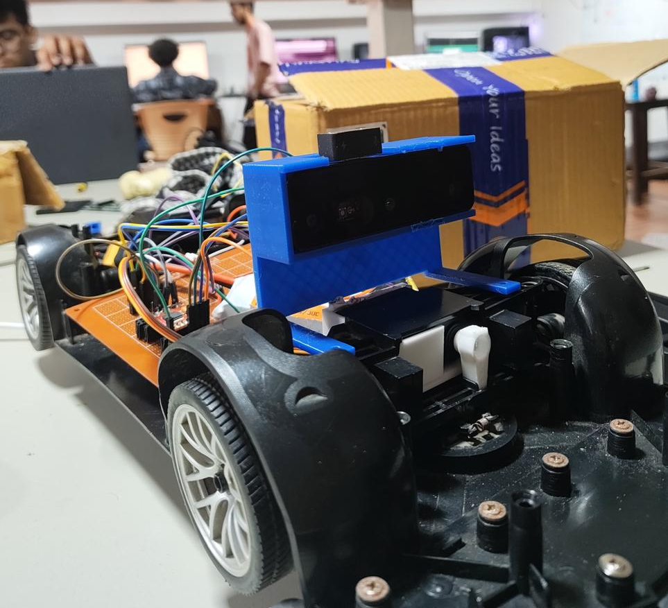 McQueen RC car chassis and electronics